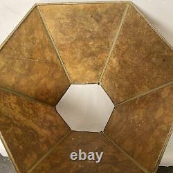 VINTAGE ART DECO GEOMETRIC MICA LAMP SHADE(only)