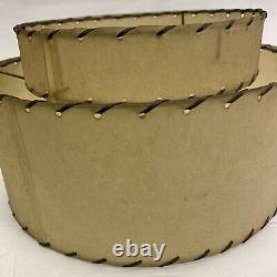 VINTAGE MID CENTURY FIBERGLASS 2-TIERED LAMP SHADE(only)