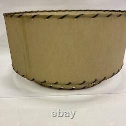 VINTAGE MID CENTURY FIBERGLASS 2-TIERED LAMP SHADE(only)