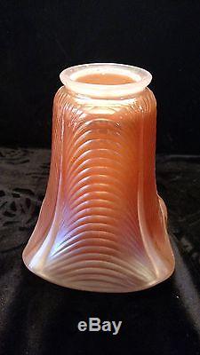 Vintage Set Of 4 Iridized Lamp Shades