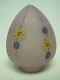 Vintage Signed Handel Rare Pink Egg Oviform Glass Lamp Shade W Flowers 6 3/4