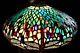 Vintage Tiffany Style Stained Glass Dragonfly Lamp Shade #404