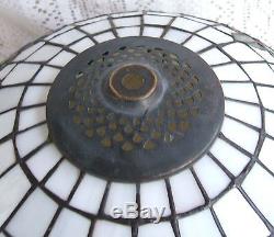 VINTAGE TIFFANY STYLE STAINED GLASS LAMP SHADE #383