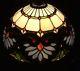 Vintage Tiffany Style Stained Glass Owl Lamp Shade #333