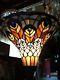 Vintage Tiffany Style Torchiere Stained Glass Lamp Shade #321