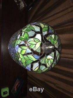 Vintage Tiffany Style Wisteria Stained Glass Lamp Shade