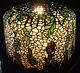 Vintage Tiffany Style Wisteria Stained Glass Lamp Shade # 14