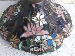 Vintage Tiffany Style Wisteria Stained Glass Lamp Shade # 22