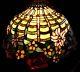 Vintage Tiffany Style Wisteria Stained Glass Lamp Shade #334