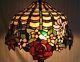 Vintage Tiffany Style Wisteria Stained Glass Lamp Shade #334