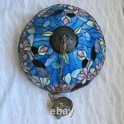 VTG 20 Tiffany Style Lamp Shade Stained Glass Design Victorian Theme MINT COND