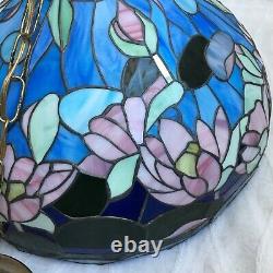 VTG 20 Tiffany Style Lamp Shade Stained Glass Design Victorian Theme MINT COND