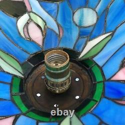 VTG 20 Tiffany Style Lamp Shade Stained Glass Design Victorian Theme MINT COND