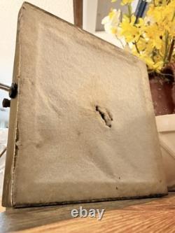 VTG 50s Hollywood Regency Crystal Brass Touchiere Table Lamp NHLC Shade 38 TALL