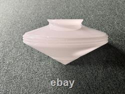 VTG Art Deco Milk Glass Globe Lamp Shade Chandelier Cone Shape UFO