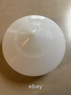 VTG Art Deco Milk Glass Globe Lamp Shade Chandelier Cone Shape UFO