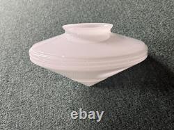 VTG Art Deco Milk Glass Globe Lamp Shade Chandelier Cone Shape UFO