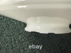 VTG Art Deco Milk Glass Globe Lamp Shade Chandelier Cone Shape UFO
