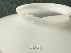VTG Art Deco Milk Glass Globe Lamp Shade Chandelier Cone Shape UFO