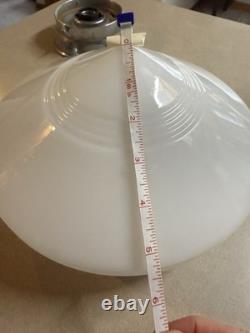 VTG Art Deco Milk Glass Globe Lamp Shade Chandelier Cone Shape UFO