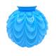 Vtg Blue Drape Glass Ball Globe Shade Quilted Gwtw Cased Hurricane Lamp Shade 9