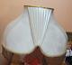 Vtg Elegant Capodimonte Fabric Lamp Shade With Glass Fringe Shade Only (no Lamp)