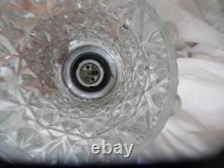 VTG MCM Hollywood Regency Double Swag Glass Globe Hanging Lights Ceiling Lamps