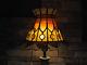 Vtg Mcm Deco Frank Lloyd Wright Arts And Crafts Stained Glass Lamp Shade Light