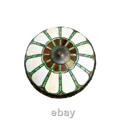 VTG Stained Glass Tiffany Style Shade Only Chandelier Lamp Light Art Deco 22