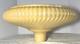 Vtg Torchiere Glass Lamp Shade Swirl Rib 16 1/2 Dia X 2 3/4 Fitter Art Deco