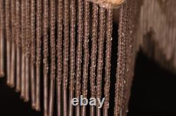 VTG Victorian French Style Lamp Shade Art Nouveau W Fringe embroidered W Heart