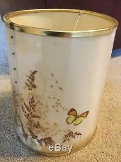 Van Briggle White Butterfly Lampshade Vintage Beautiful Condition