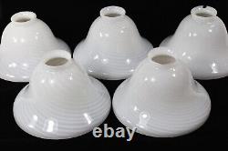 Vetri Murano Swirl Art Glass Shades -Set of 5 -Vintage Bell -for 2.25 Fitter