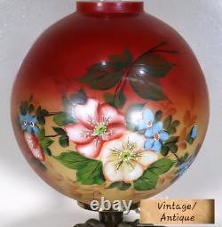 Victorian Era Gone With The Wind Parlor Lamp Electrified Stunning