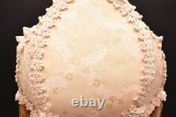 Victorian French Style Lamp Shade Art Nouveau W Fringe embroidered Vintage