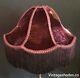 Victorian Grape Color Lamp Shade Vintage Antique Floor Or Table Lampshade