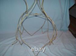 Victorian Lamp Shade Frame Tulip Flower Shape Vintage