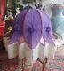 Victorian Purple Fringe Lamp Shade, Inside Lining Show Wear, Needs To Be Redone