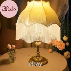 Victorian Scallop Lamp Shade Vintage Large 7.5 Top X 15.8 Bottom X 15 High Re