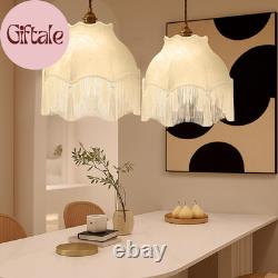 Victorian Scallop Lamp Shade Vintage Large 7.5 Top X 15.8 Bottom X 15 High Re