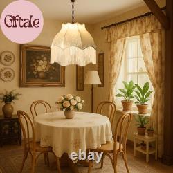 Victorian Scallop Lamp Shade Vintage Large 7.5 Top X 15.8 Bottom X 15 High Re