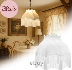 Victorian Scallop Lamp Shade Vintage Large 7.5 Top X 15.8 Bottom X 15 High Re