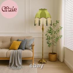 Victorian Scallop Lamp Shade Vintage Large 7.5 Top X 15.8 Bottom X 15 High Re