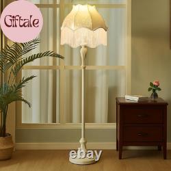 Victorian Scallop Lamp Shade Vintage Large 7.5 Top X 15.8 Bottom X 15 High Re