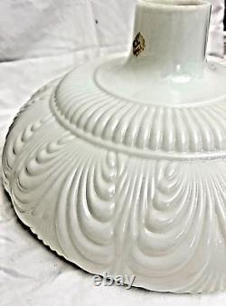 Vintage 14 1/2 Etched & Embossed Victorian Torchiere Lamp Shade, Glass, TS017