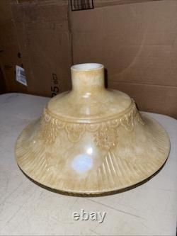 Vintage 14 3/8 Antique Style Embossed Torchiere Floor Lamp Shade