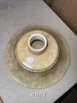 Vintage 14 3/8 Antique Style Embossed Torchiere Floor Lamp Shade