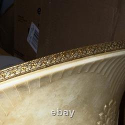 Vintage 14 3/8 Antique Style Embossed Torchiere Floor Lamp Shade