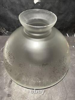 Vintage 14 Frosted Student Glass Lamp Shade