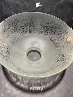 Vintage 14 Frosted Student Glass Lamp Shade